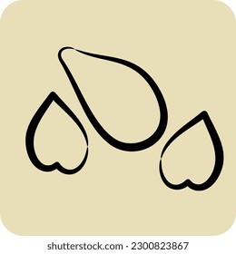 Icon Seeds. suitable for Garden symbol. hand drawn style. simple design editable. design template vector. simple illustration