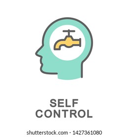 selfcontrol flat icon