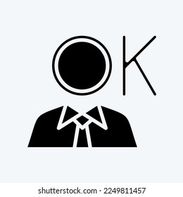Icon Self Esteem Affirmations. related to Psychological symbol. glyph style. simple illustration. emotions, empathy, assistance