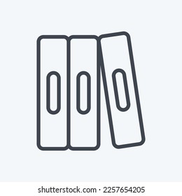 Icon Self Study. related to Education symbol. line style. simple design editable. simple illustration