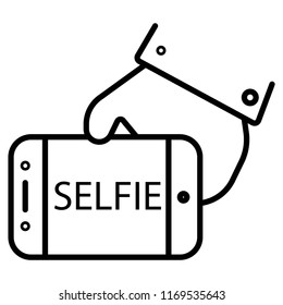 Icon Selfie vector