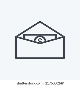 Icono Enviar dinero. adecuado para símbolo web digital. estilo de línea. diseño simple editable. vector de plantilla de diseño. ilustración de símbolo simple