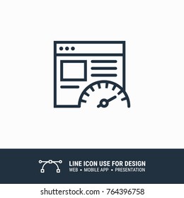 Icon seo page optimization graphic design single icon vector illustration