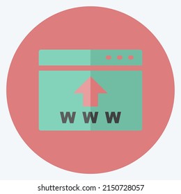 SEO de iconos. adecuado para el símbolo IT Services. estilo plano. diseño simple editable. vector de plantilla de diseño. ilustración de símbolo simple