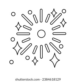 icon of sequins on a white background, vector illustration