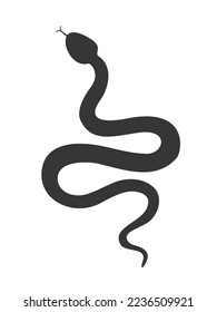 The icon of the serpent. Vector illustration