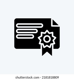 Sertificado de iconos. adecuado para la granja Bee. Estilo de glifo. diseño simple editable. vector de plantilla de diseño. ilustración simple