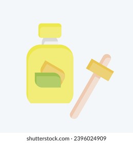 Icon Serum. related to Cosmetic symbol. flat style. simple design editable. simple illustration