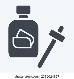 Icon Serum. related to Cosmetic symbol. glyph style. simple design editable. simple illustration