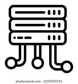 Icon server Illustration can be used for web app info graphic etc