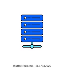 Icon a server, isolated against a clean background.

