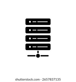 Icon a server, isolated against a clean background.
