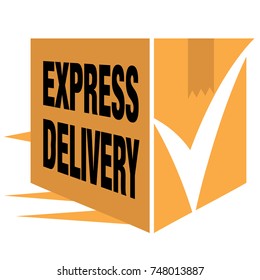 icon / service label for express delivery