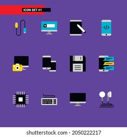 ICON SET # 1 TECHNOLOGY