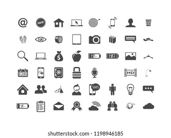 Symbolsatz von 48 Symbolen