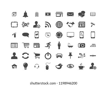 Icon set of 48 icons