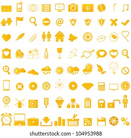 Icon set 80 Series. Eps8 vector.