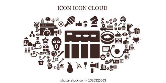icon icon set. 93 filled icon icons.  Simple modern icons about  - Data table, Thumb up, Mirror, Maraca, World, Horse, Shovel, Axe, Wheelbarrow, Pear, Chess, Candies, Hanger, Friends
