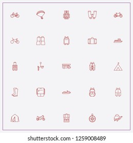 icon set about adventure with keywords water scooter, motor bike and fish bait