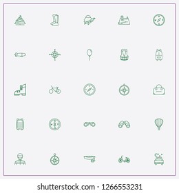 icon set about adventure with keywords compass, boat and travel fly