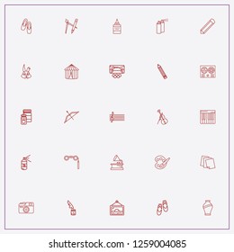 icon set about art with keywords violin, rabbit and vase