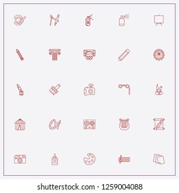 icon set about art with keywords glue, rabbit and paint spray