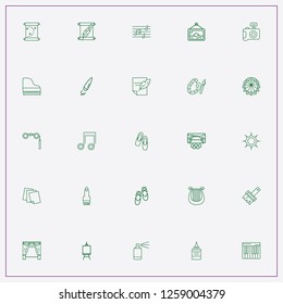icon set about art with keywords piano, theater and paint brush
