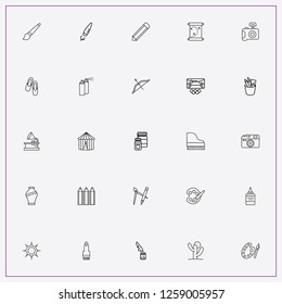 icon set about art with keywords theater, cactus and spray