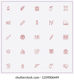 icon set about art with keywords paint spray, theater and theater mask