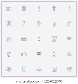 icon set about art with keywords ferris wheel, architecture column and vampire