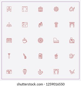 icon set about art with keywords origami, ferris wheel and ballet shoes
