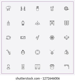 icon set about art with keywords snowflake, coffee cup and palette