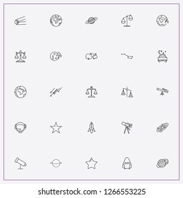 icon set about astronomy with keywords star, constellation and jupiter planet