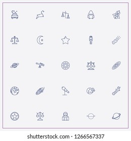 icon set about astronomy with keywords saturn, cosmonaut and astronaut