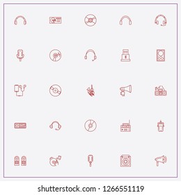 icon set about audio with keywords disk jockey, music instruments and compact disk