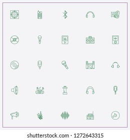 icon set about audio with keywords cassette player, radio and music player