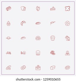 icon set about bakery with keywords donuts, bread oven and mixer