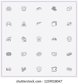 icon set about bakery with keywords loaf of bread