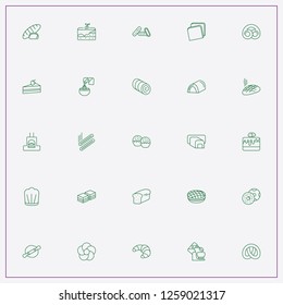 icon set about bakery with keywords candy cake, bread oven and donuts