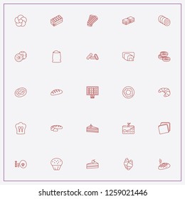 icon set about bakery with keywords brownie, cup cake and cherry cake