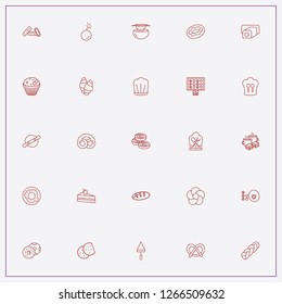 icon set about bakery with keywords donuts, tea time and cup cake