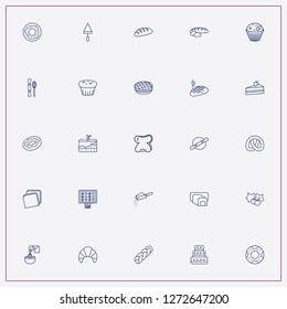 icon set about bakery with keywords doughnut, donuts and wedding cake