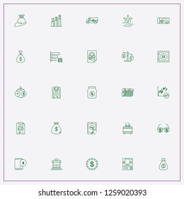 icon set about banking with keywords invoice, bank and money check