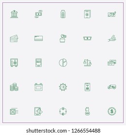 icon set about banking with keywords accumulator, safe and coins
