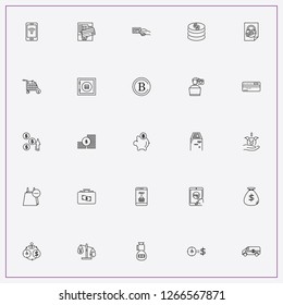 icon set about banking with keywords bank car, online purchase and electronic card