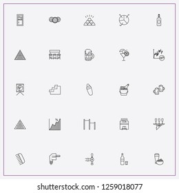 icon set about bar with keywords vodka, gold bar and coctail glass