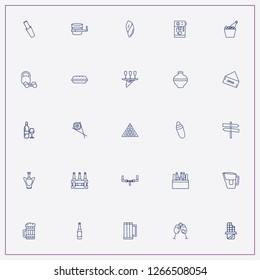 icon set about bar with keywords pitcher, stemware and beer