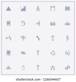 icon set about bar with keywords mobile phone bar code, cocktail and beer glass