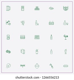 icon set about bar with keywords beer pub logo, plug and soap