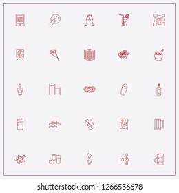 icon set about bar with keywords party, stemware and shaker